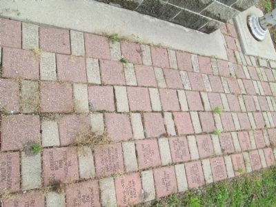 Ohio State Eagles brick memorial walk image. Click for full size.