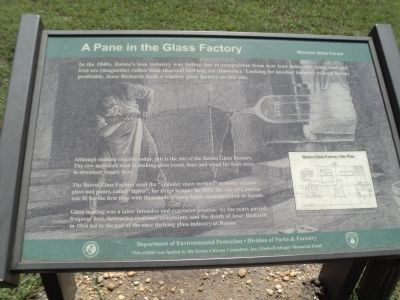 A Pane in the Glass Factory Marker image. Click for full size.
