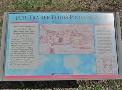 Fur Trader Louis Provencalle Marker image. Click for full size.
