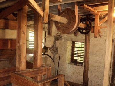 Inside the Gristmill. Click for full size. Inside the Gristmill image. Click for full size.