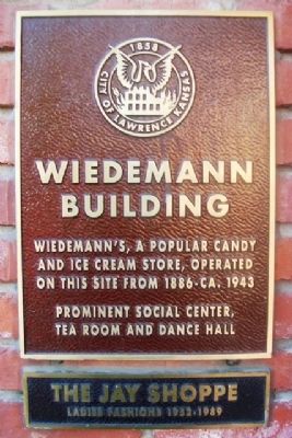 Wiedemann Building Marker. Click for full size. Wiedemann Building Marker image. Click for full size.