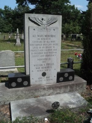 William K. Phillis War Memorial Marker image. Click for full size.