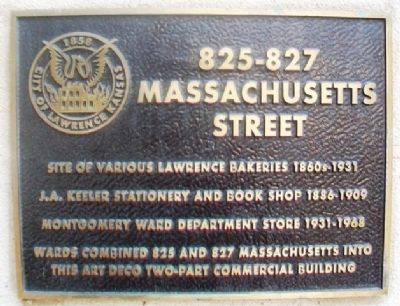 825-827 Massachusetts Street Marker image. Click for full size.