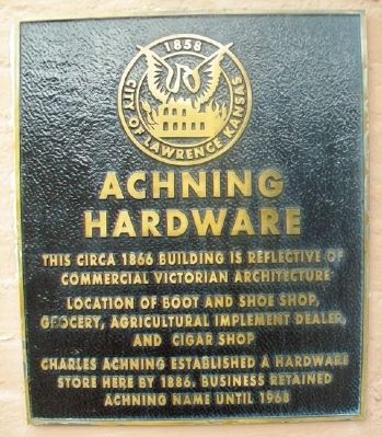 Achning Hardware Marker. Click for full size. Achning Hardware Marker image. Click for full size.