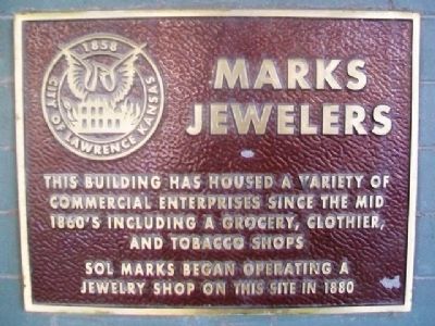Marks Jewelers Marker. Click for full size. Marks Jewelers Marker image. Click for full size.