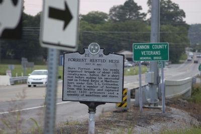 Forrest Rested Here Marker. Click for full size. Forrest Rested Here Marker image. Click for full size.