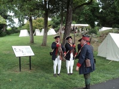 Continental Soldiers at the Marker. Click for full size. Continental Soldiers at the Marker image. Click for full size.