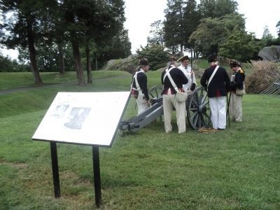 British Artillery Crew at the Marker image. Click for full size.