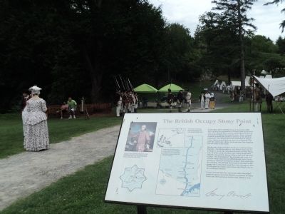 The British Occupy Stony Point Marker. Click for full size. The British Occupy Stony Point Marker image. Click for full size.