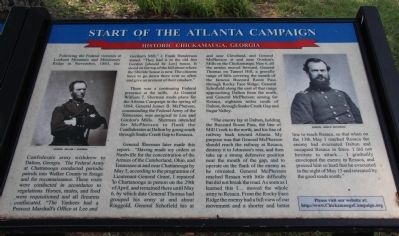 Start of the Atlanta Campaign Marker image. Click for full size.