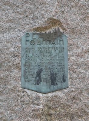 Peavey Fountain Marker. Click for full size. Peavey Fountain Marker image. Click for full size.