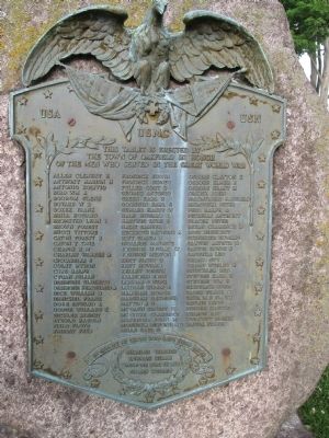 In Honor of the Men Who Served in the Great War Marker image. Click for full size.