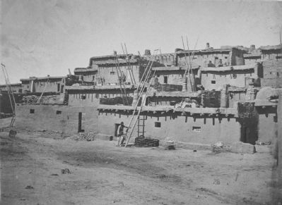 Section of the South Side of Zuni Pueblo, N.M., 1873 image. Click for full size.