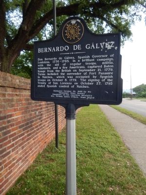 Bernardo de G�lvez Marker (<i>tall view</i>) image. Click for full size.