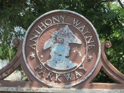 White's Station Marker, part of the Anthony Wayne Parkway series image. Click for full size.