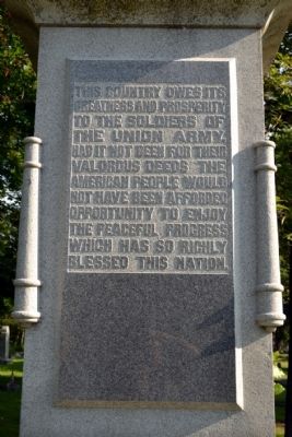 Elkhart Civil War Monument image. Click for full size.