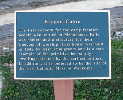 Brogan Cabin Marker image. Click for full size.
