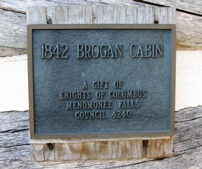 Brogan Cabin Plaque image. Click for full size.