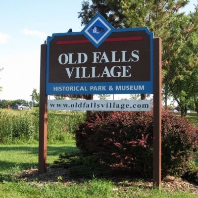 Old Falls Village Sign image. Click for full size.