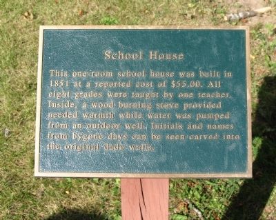 School House Marker. Click for full size. School House Marker image. Click for full size.