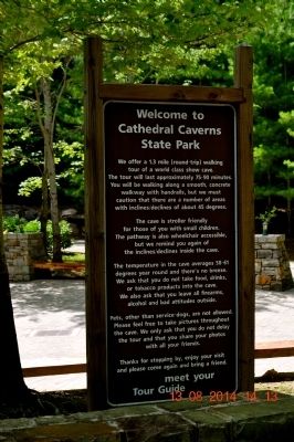 Cathedral Caverns Marker image. Click for full size.