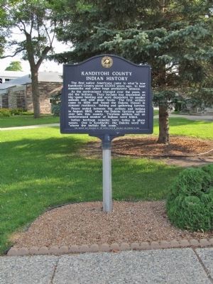 Kandiyohi County Indian History Marker image. Click for full size.