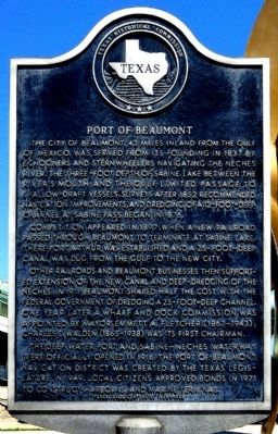 Port of Beaumont Marker image. Click for full size.