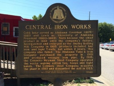 Central Iron Works Marker (Side 2) image. Click for full size.