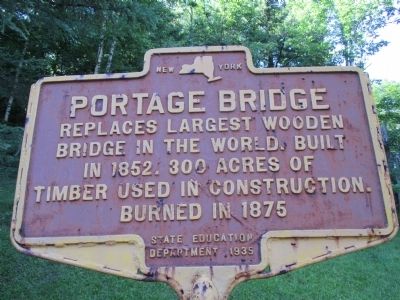 Portage Bridge Marker image. Click for full size.