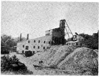 Shaft head and mill, Austin Run mine image. Click for full size.