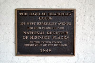 The Havilah Beardsley House Marker image. Click for full size.