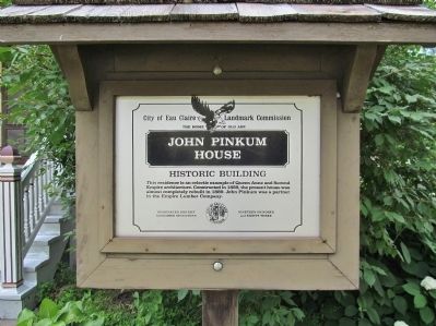 John Pinkum House Marker image. Click for full size.