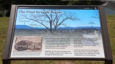 The Final Struggle Begins Marker. Click for full size. The Final Struggle Begins Marker image. Click for full size.