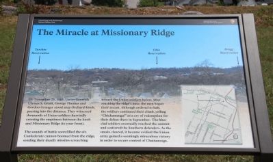 The Miracle at Missionary Ridge Marker image. Click for full size.