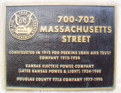 700-702 Massachusetts Street Marker image. Click for full size.