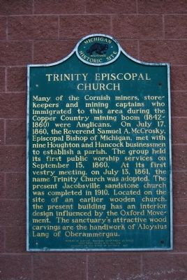 Trinity Episcopal Church Marker image. Click for full size.