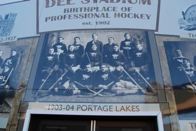 Dee Stadium-The Birthplace of Professional Hockey image. Click for full size.