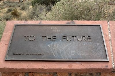 To the Future Marker. Click for full size. To the Future Marker image. Click for full size.