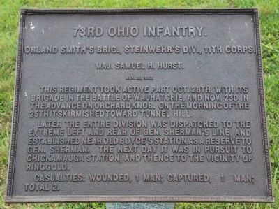 73rd Ohio Infantry Marker image. Click for full size.