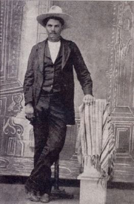 This ferrotype photograph is a mirror image of John Wesley Hardin.. Click for full size. This ferrotype photograph is a mirror image of John Wesley Hardin. image. Click for full size.