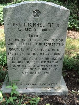 Pvt. Michael Field Marker image. Click for full size.