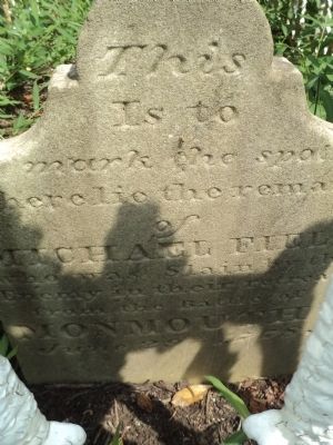 Original Grave Marker of Pvt. Michael Field image. Click for full size.