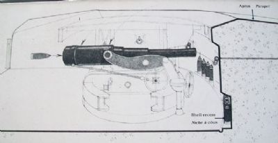 Top Right Illustration on Gun Emplacement Marker image. Click for full size.