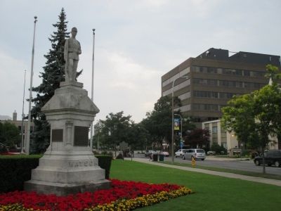 Private Alexander Watson Marker (at its previous location at City Hall) image. Click for full size.