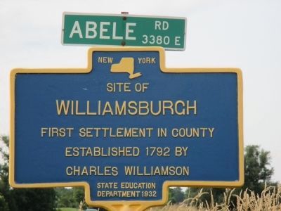 New Twin Williamsburg Marker image. Click for full size.