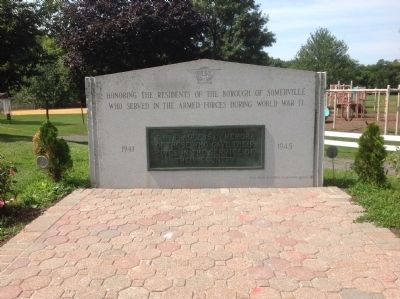 World War II Memorial Marker. Click for full size. World War II Memorial Marker image. Click for full size.