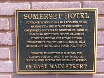 Somerset Hotel Marker image. Click for full size.