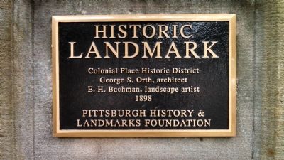 Colonial Place Historic District Marker. Click for full size. Colonial Place Historic District Marker image. Click for full size.
