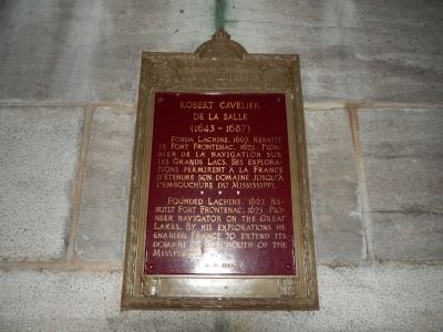 Robert Cavelier de la Salle Monument. Click for full size. Robert Cavelier de la Salle Monument image. Click for full size.