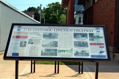 The Historic Lincoln Highway Marker image. Click for full size.